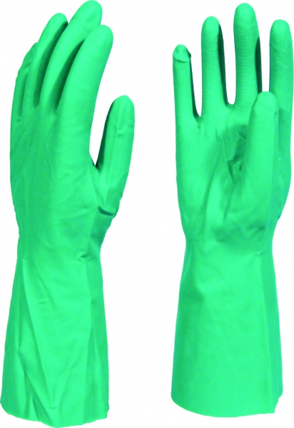 green-nitrile-glove